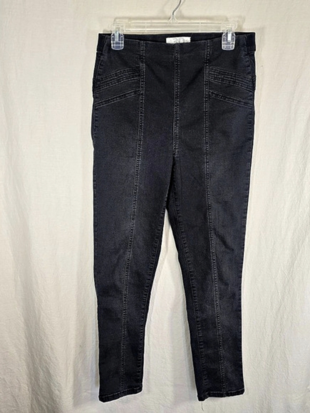 Free People We The Free Feel Alright Black Skinny Jeggings Size 30